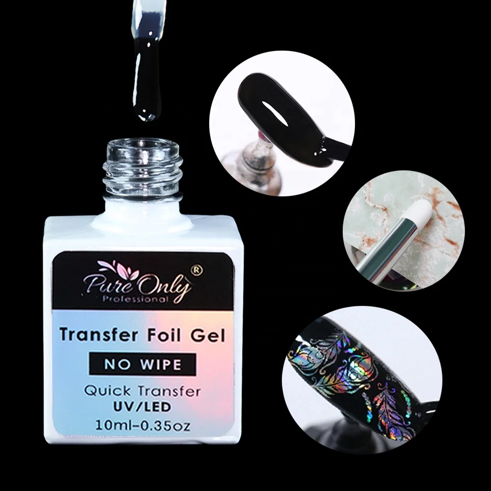 Nail Supplies Gel Nail Art Uv Gel Easily Apply Transfer Foil Uv Led Foil Glue Nail Foil Gel