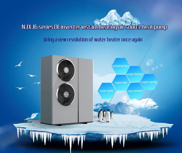 China manufacturer R32 air to water heat pump with 80L water tank heating pump air / water 230v