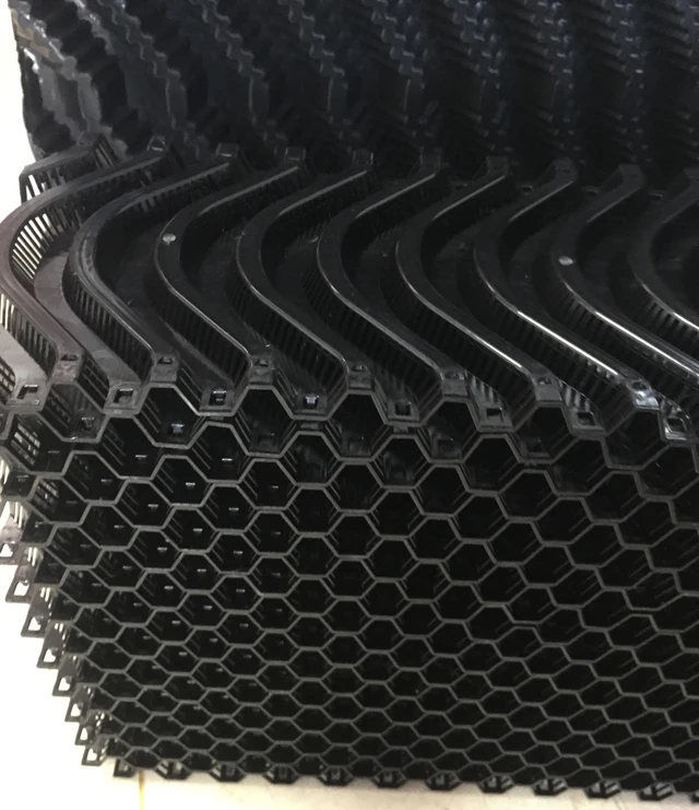 Supply PVC structure trickling filter PVC filling plate industrial cooling tower filling materials