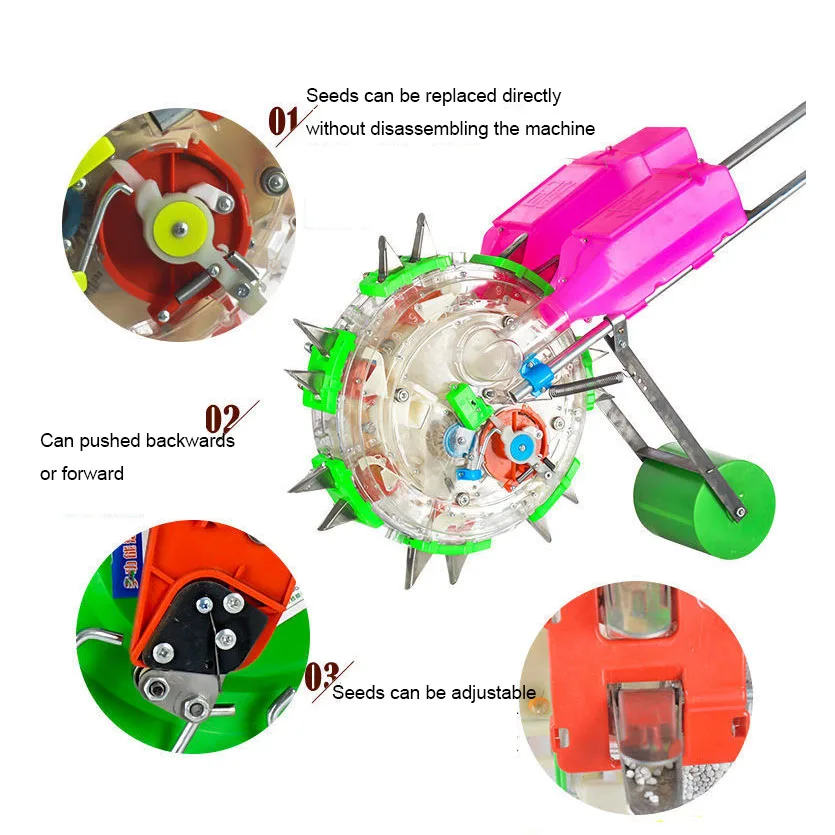 Miwell Ce Low Price Hand Push Single Row Precision Needle Tray Seeder Drop Seeder