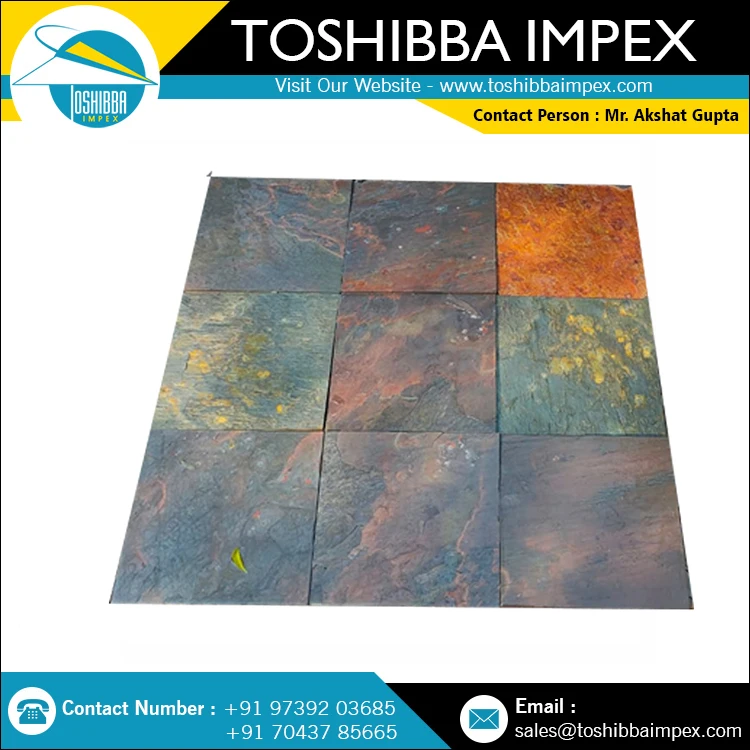 Kund Multi Slatestone Paving Stone Outdoor/driveway/Runway All Natural Indian Stone