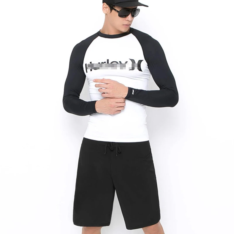 Hot selling wetsuit full body sunscreen warm swimming long sleeve surf shorts