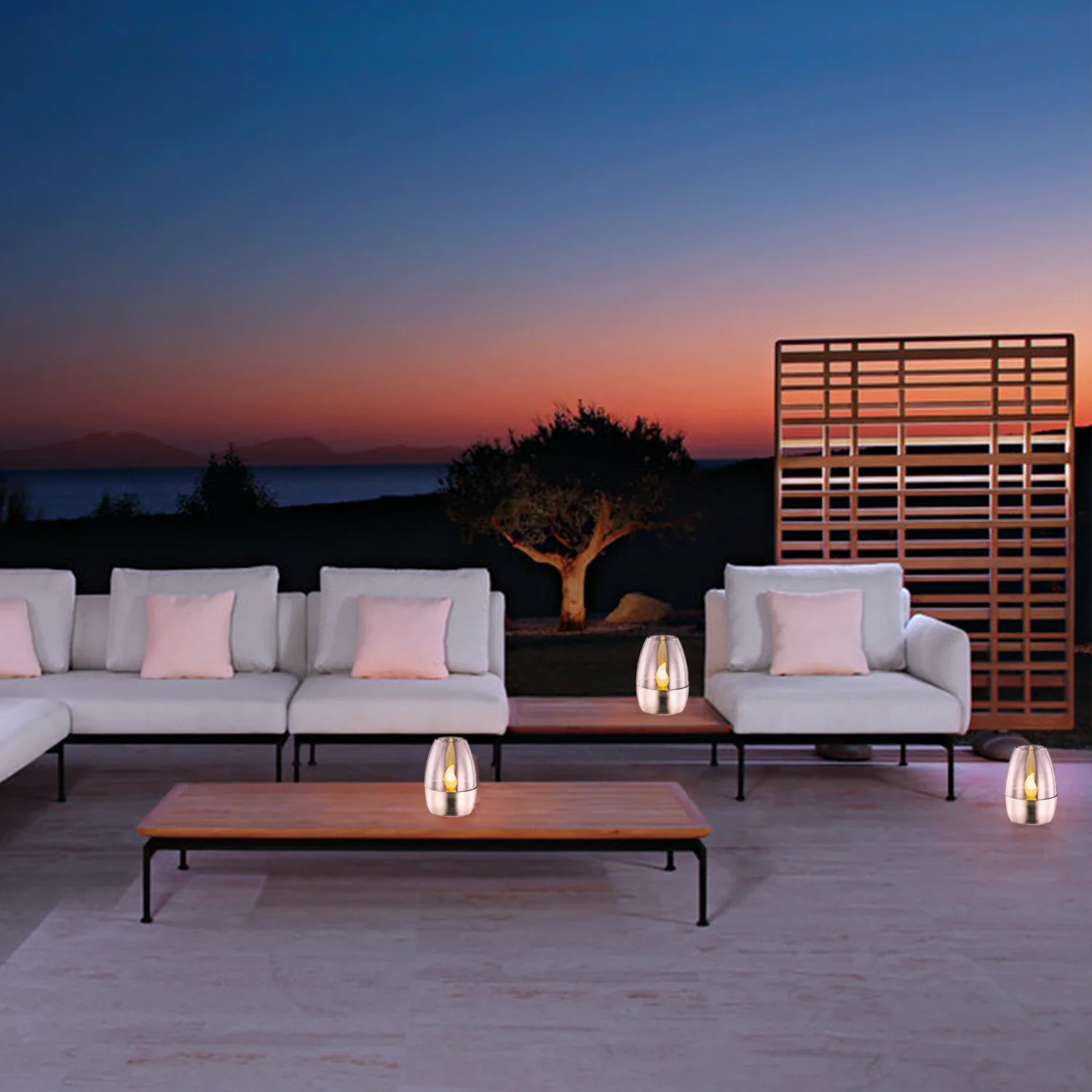 Wholesale Solar Powered LED Flameless Candle Tea Lights Home Decoration Table Candlelight Sensor Waterproof LED Candle Light