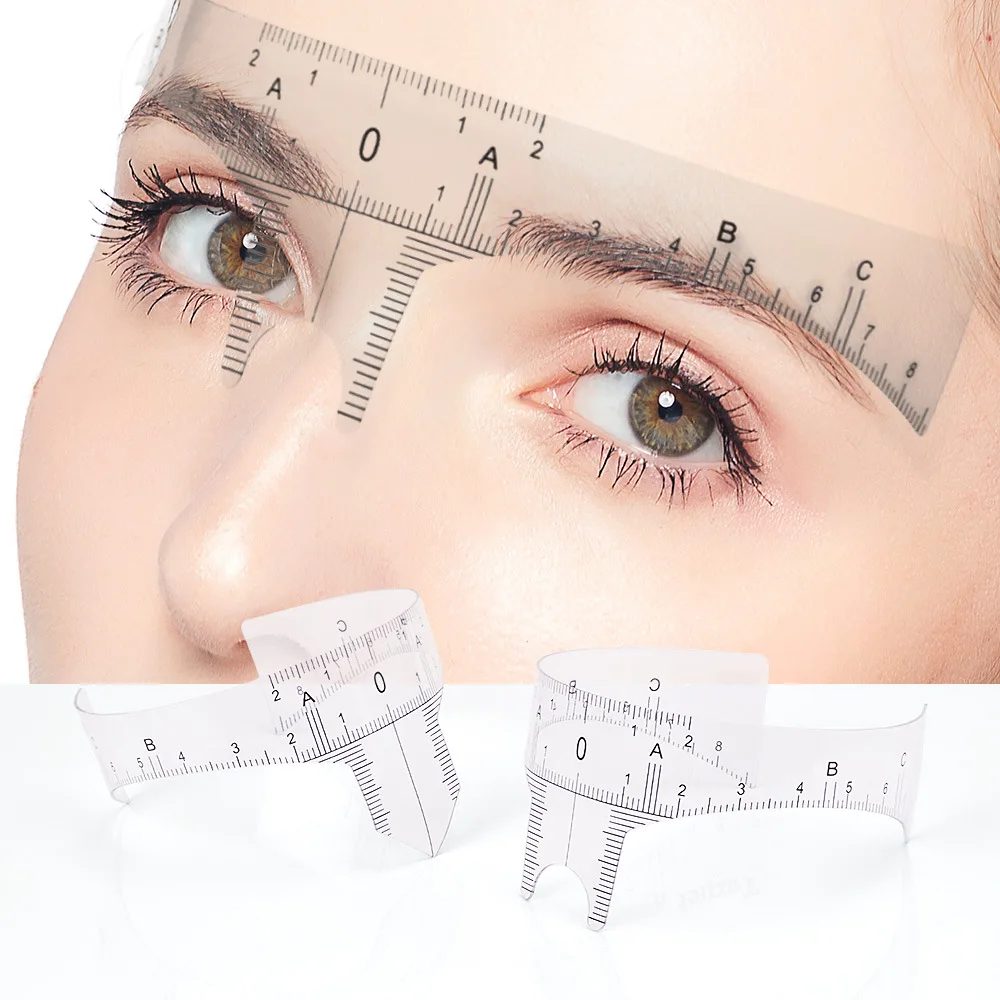 Eyebrow Ruler Measure Tools Microblading supplies Plastic Permanent Makeup Caliper