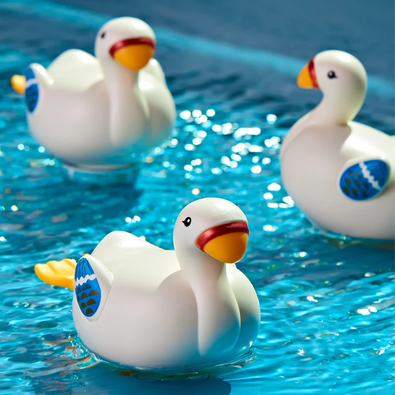 XST For Toddlers Wind-up Swan Tub Swimming Bathroom Animal Plastic  Baby Wind up Bath Toys