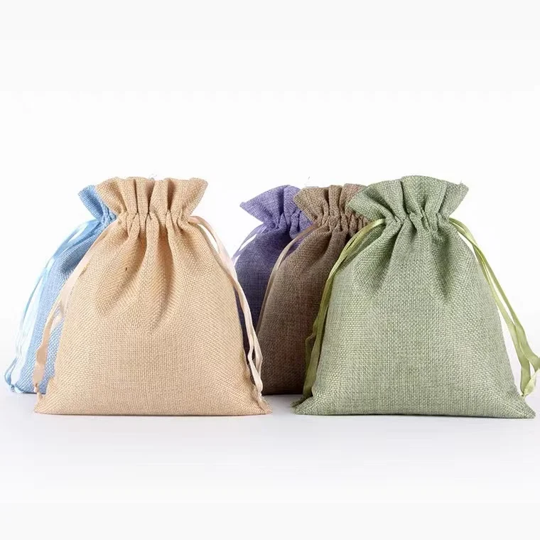 Imitation linen fabric polyester dust bag
