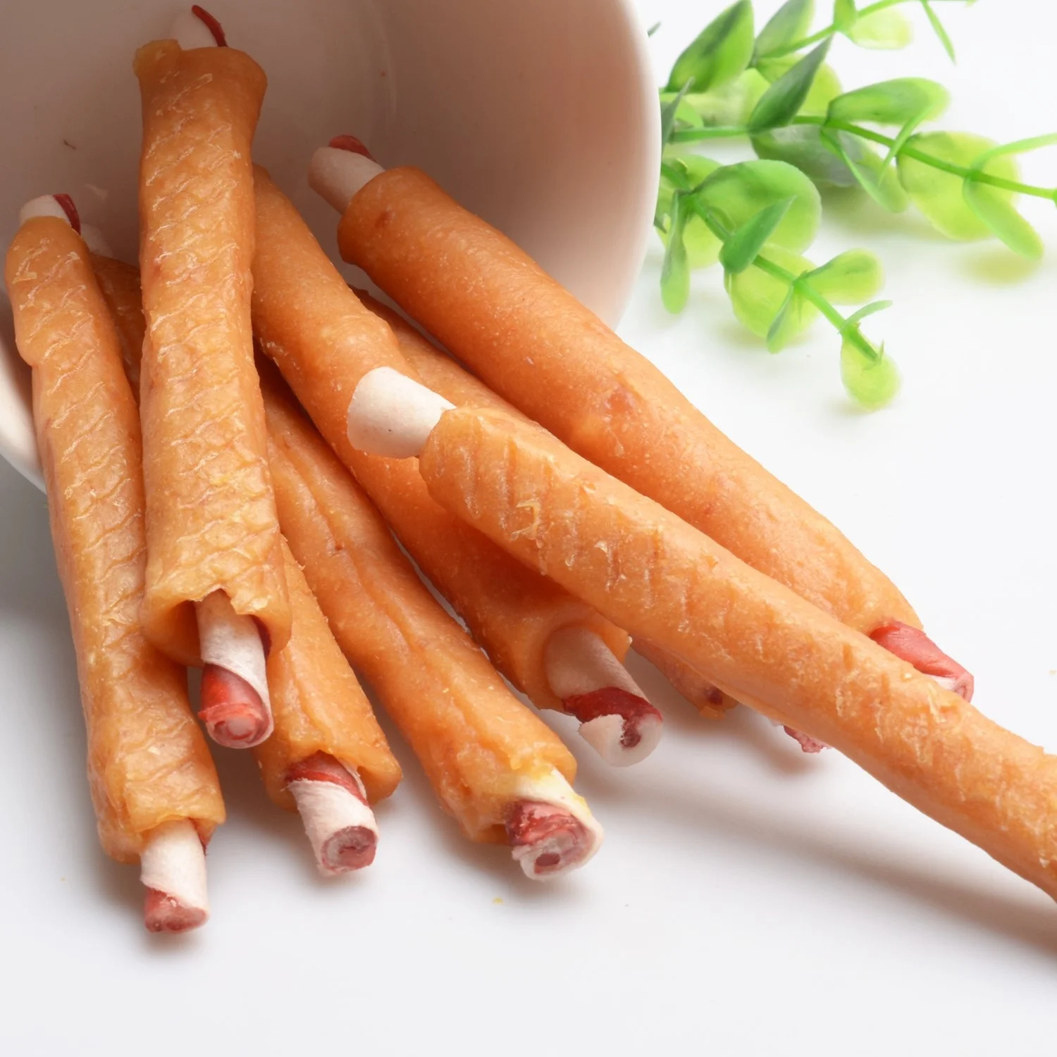 hot selling pet dog chew snacks premium natural meat dog treats wholesale Chicken meat &cowhide stick