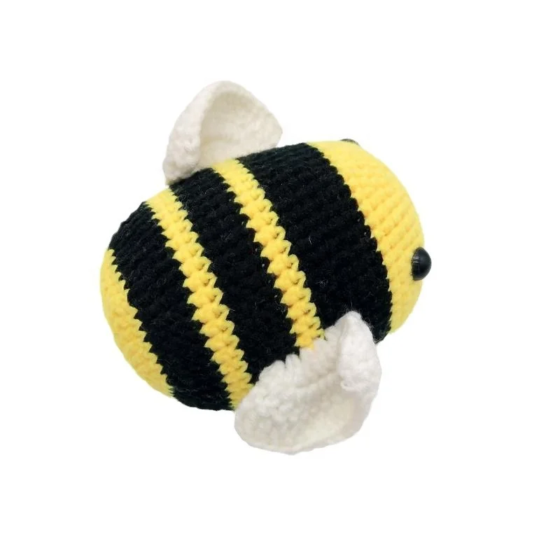 Wholesale 13cm Crochet Fuzzy Bee Weaving Gifts Ornaments