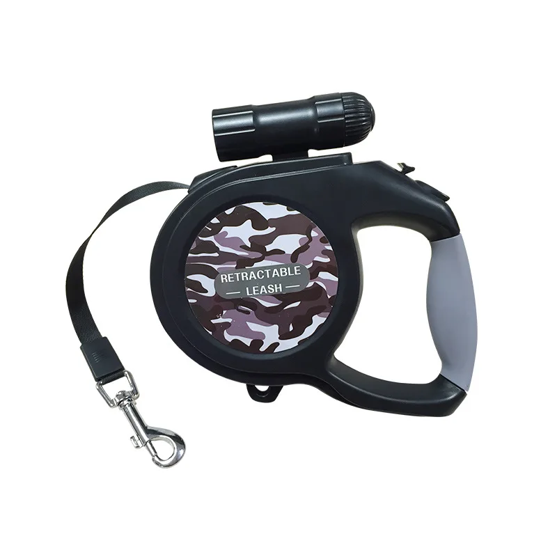 Amazon top seller 2022 Dog Training Long Leash and LED Flashlight Automatic Portable Rope Retractable Dog Lead