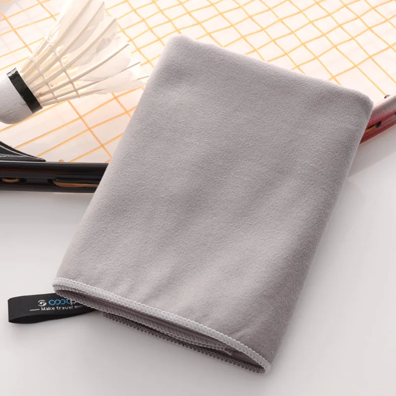 Fast Drying - Super Absorbent Sport Gym Towel Fitness Microfiber Double Side Plush Towel