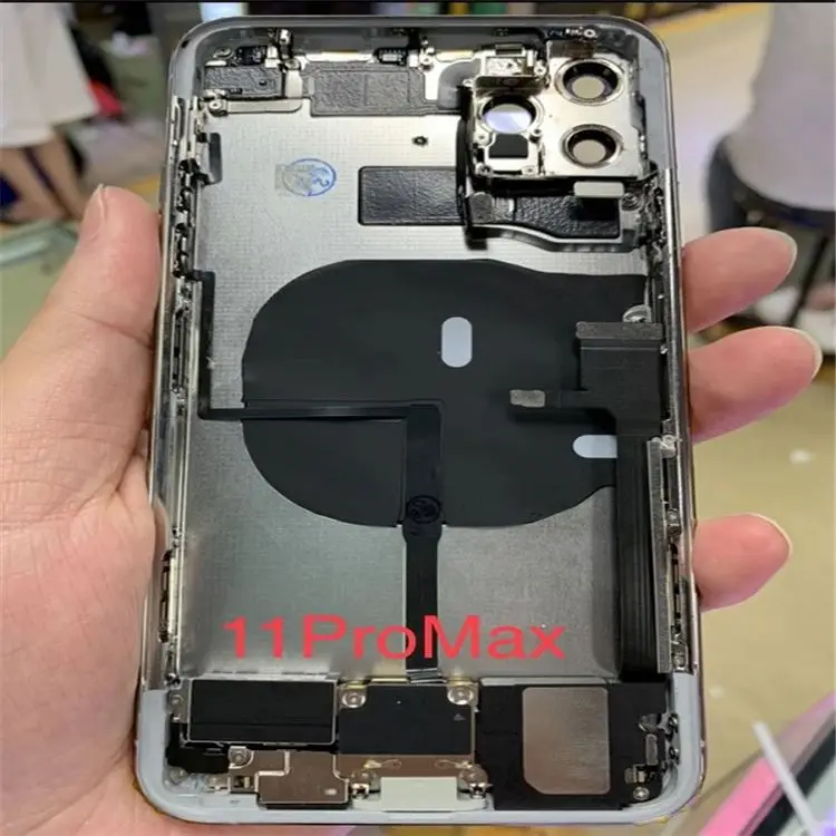 Оригинальная Задняя стеклянная крышка для iPhone 11 задняя Iphone Pro Max замены корпуса с большим