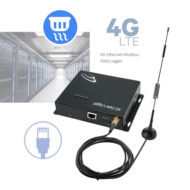 Voltage and current data logger 8 modbus rs485 interface water pressure 4g meter monitoring system ethernet