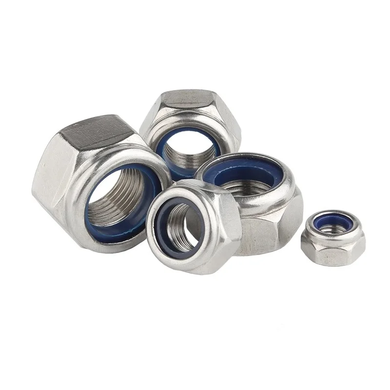 Self-locking lock nut Factory Nylon Insert Lock Nut High Quality Factory Price DIN985 DIN982 Stainless Steel Hex Nylock Nut