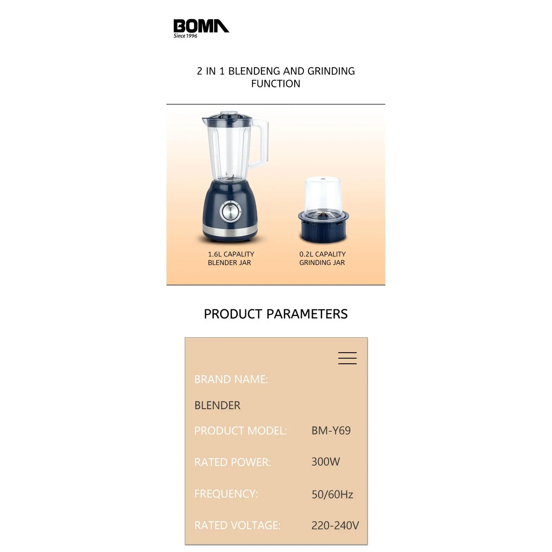 BOMA Wall Breaking Machine Professional High Speed Mini Green Sound Proof Large Capacity Swallow Maker Food Processor Chopping