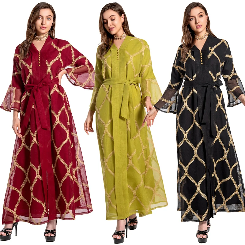2021 Turkey Abaya Muslim Women Dress Islamic Kaftan Women Dress Abaya Dress Muslim African Muslim