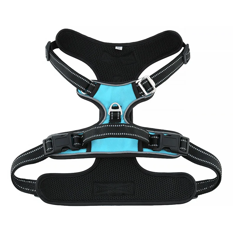 Manufacturer wholesale  Handle Pet Harness Vest Type Large Dog Harness Explosion-Proof Red Reflective Dog Pet Harness