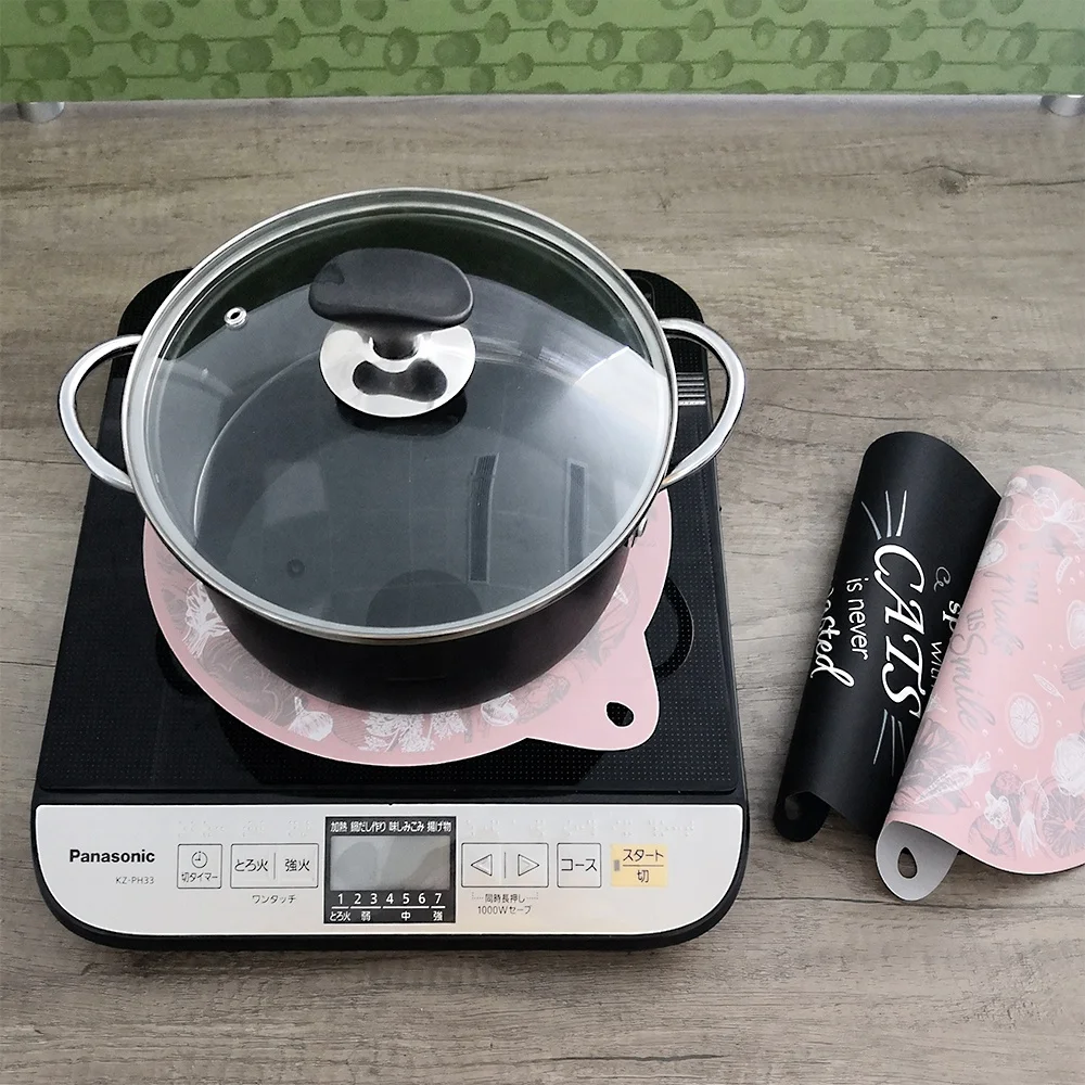 Non stick IH Mat Silicone Insulation pad IH cooking heater protection mat