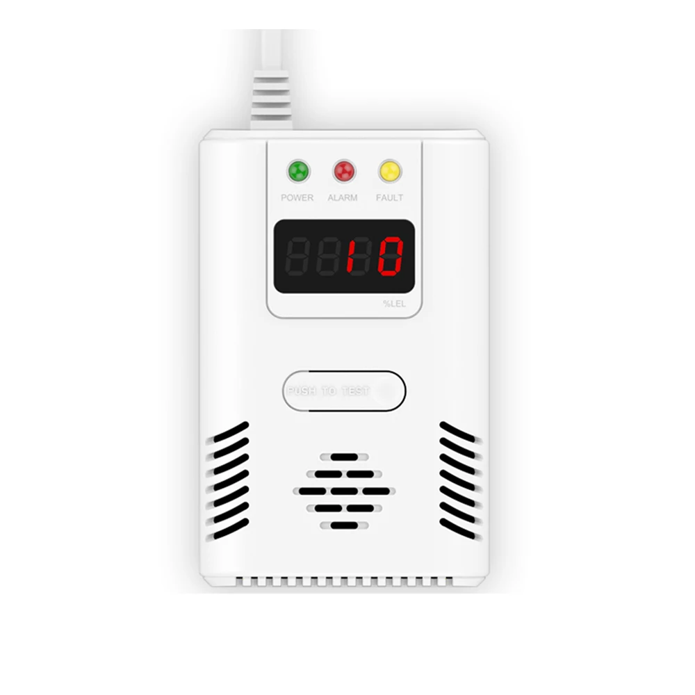 Alerta Temprana Detector Digital De LPG Alarma De Gas Con Valvula De Cierre Contra Alarmas No Deseadas