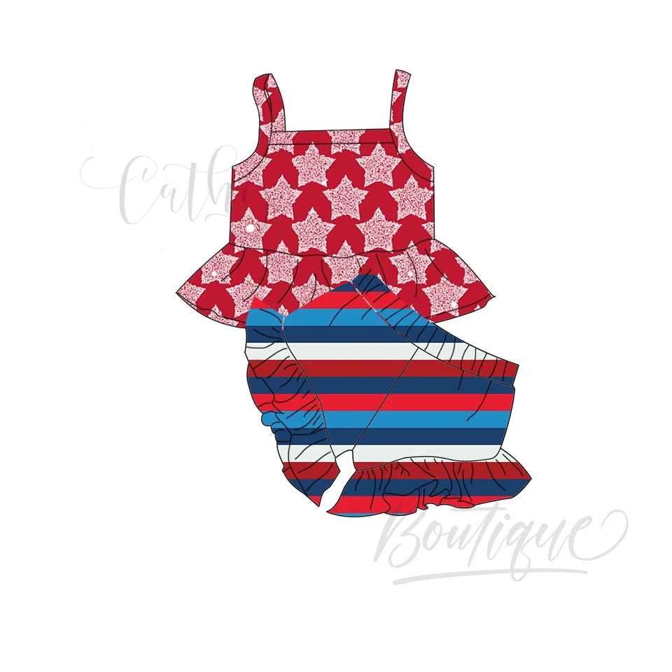 Children Girl Clothing Kids Clothes Flower Girls T Shirt Short Set Floral Print Wear Designers Summer outfit