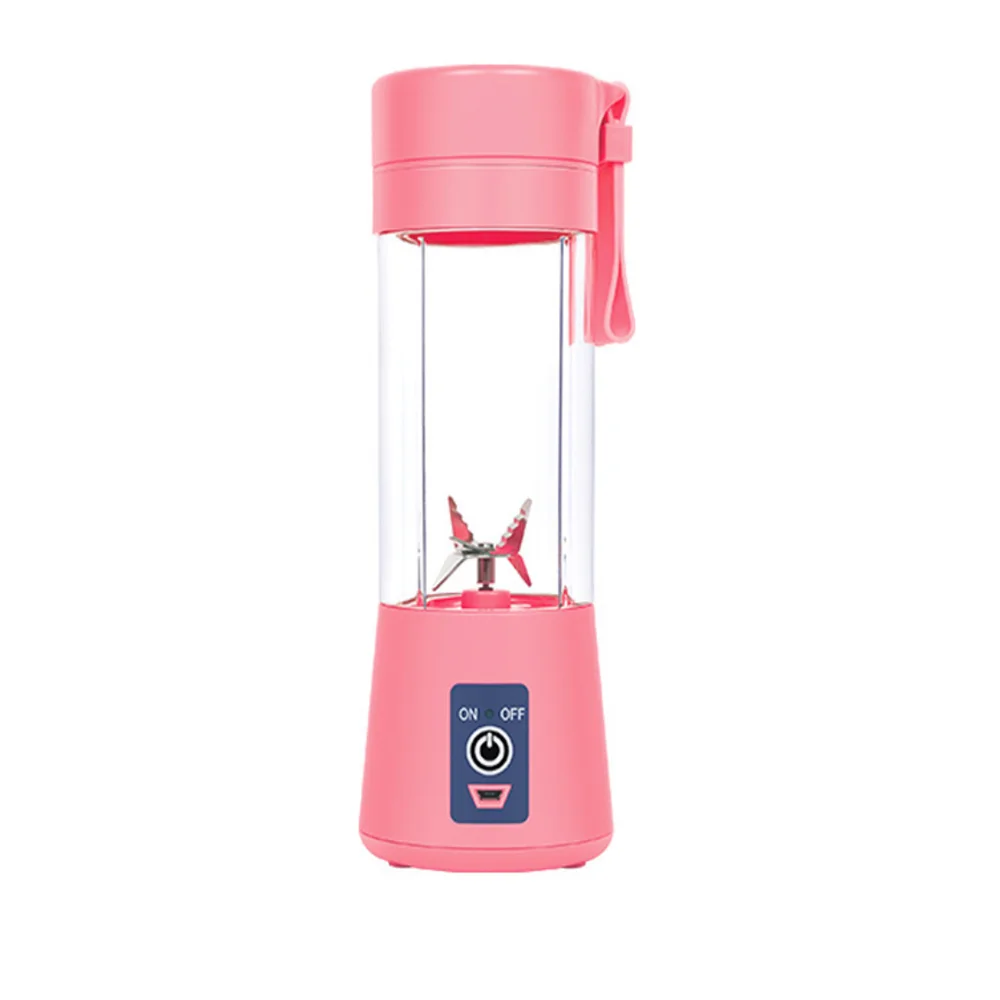 USB Rechargeable Mini Fruits Juicer with Updated 6 Blades for Shakes and Smoothies