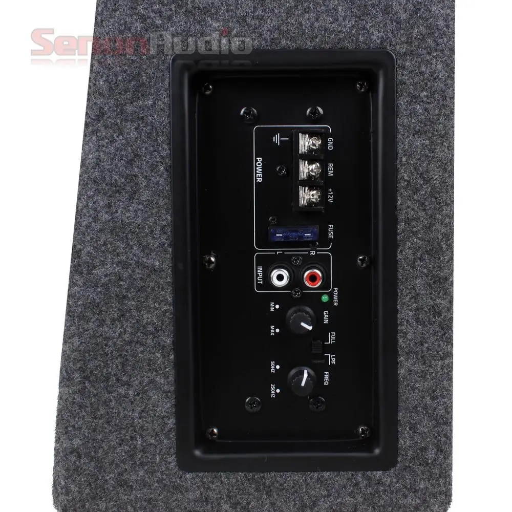 Custom 10 inch Power Amplifier Trapezoid Truck Subwoofer Box 12 inch Subwoofers in Box with amp Custom Made  subwoofer boxes