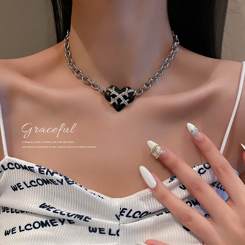 fashion hop love heart pendant necklace