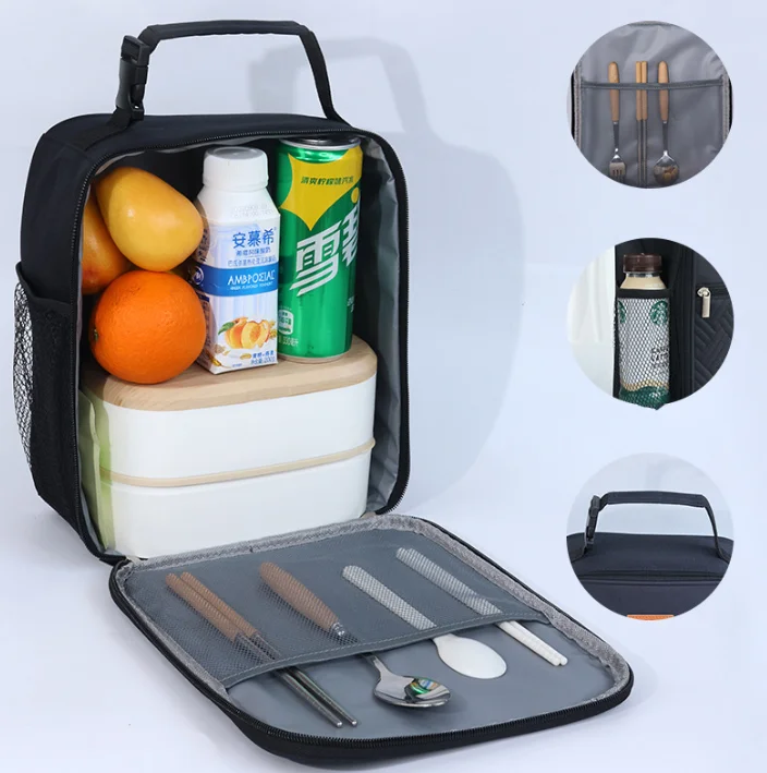 High Capacity Thickened Insulated Lunch Box Bag Cooling Insulated Bag for Picnic Work