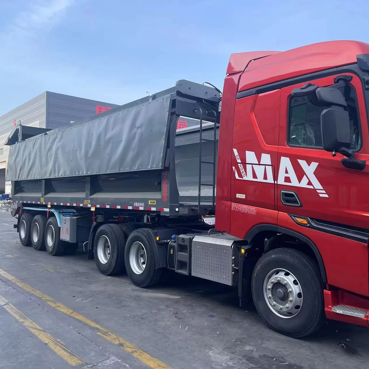 Конвейерная лента гусеничный полуприцеп ремень самосвал прицеп самозагружающий для перевозки зерна