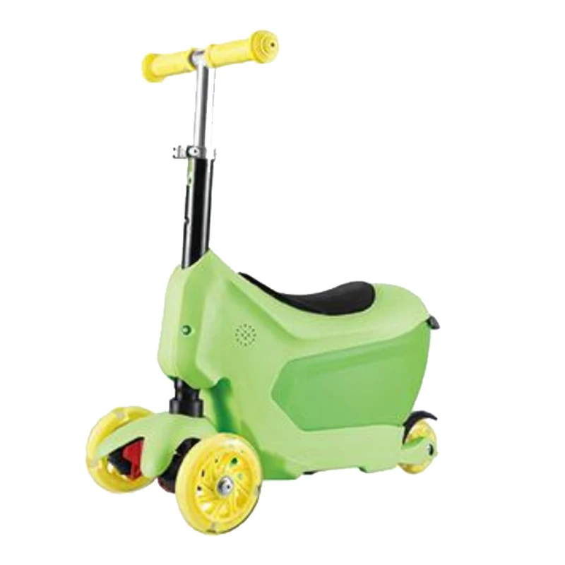 Practical 3 in 1 Baby Scooter Kids Scooter Ride on car With Suitcase Seat Basket foldable kids scooter
