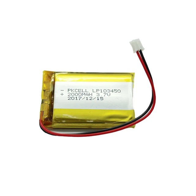 PKNERGY 103045 lipo 3.7v 1800mah 2000mah 3.7v lithium polymer battery with protection for health care device