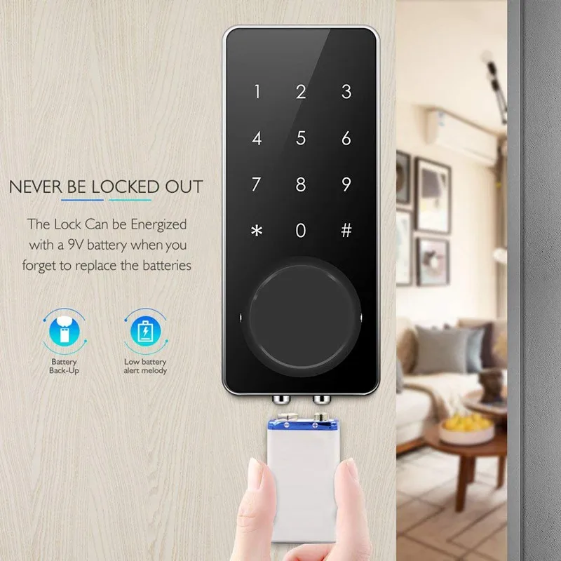 ONLENSE top quality security ttlock keyless fingerprint Smart door lock