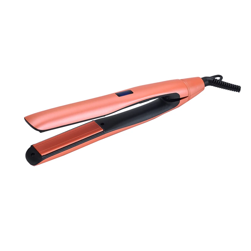 China Manufacturer custom logo 1 inch Straightening iron Titanium Flat Irons professional 2 in 1 Hair Straightener