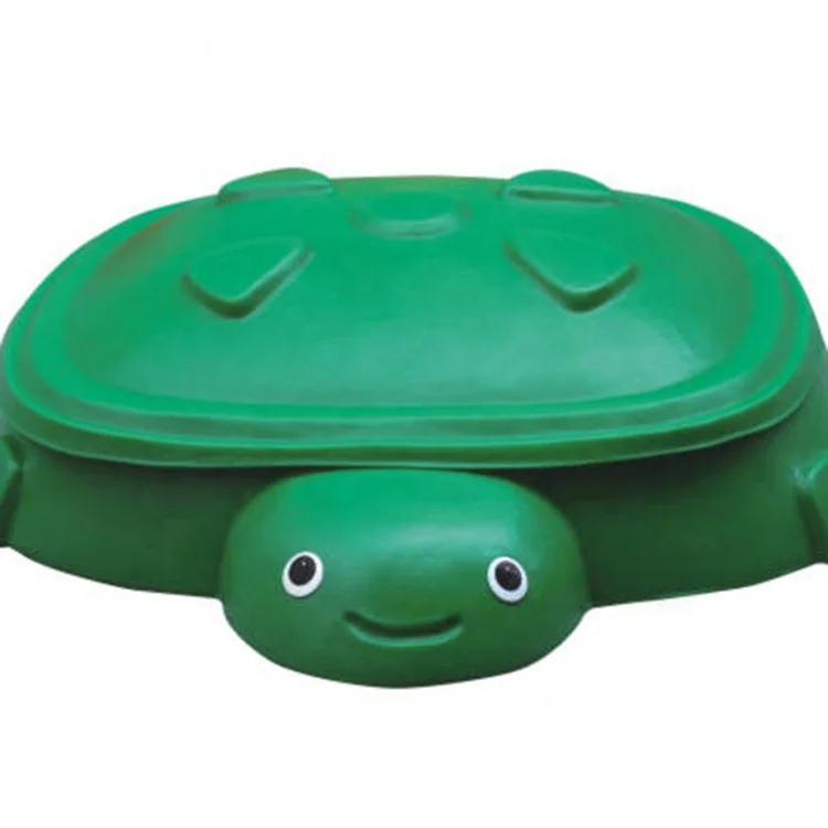 China Top Quality Factory Direct Price New Style Turtle Shaped Baby Sandbox Cute Amusement Playground Plastic Kids Sand Box