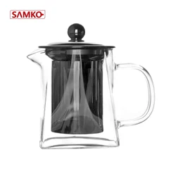 850ml glass teapot custom teapot clear glass kettle 850ml tea set