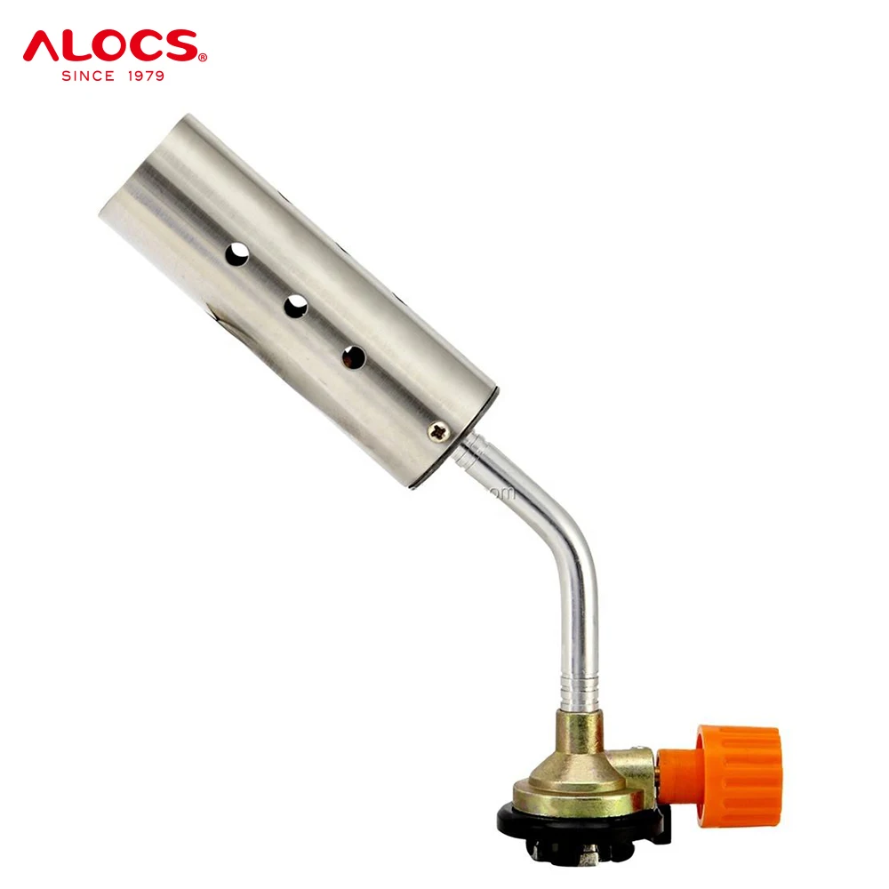 Alocs strong fire fitghting mini gas lighter cutting brazing torch