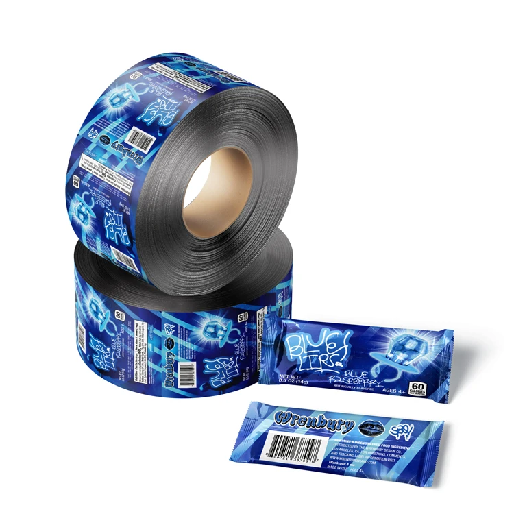 Custom Printed Pop Popsicle Packaging Bag machine pack roll film Plastic Ice Cream Wrapper Ice Popsicle Frozen Food Packaging