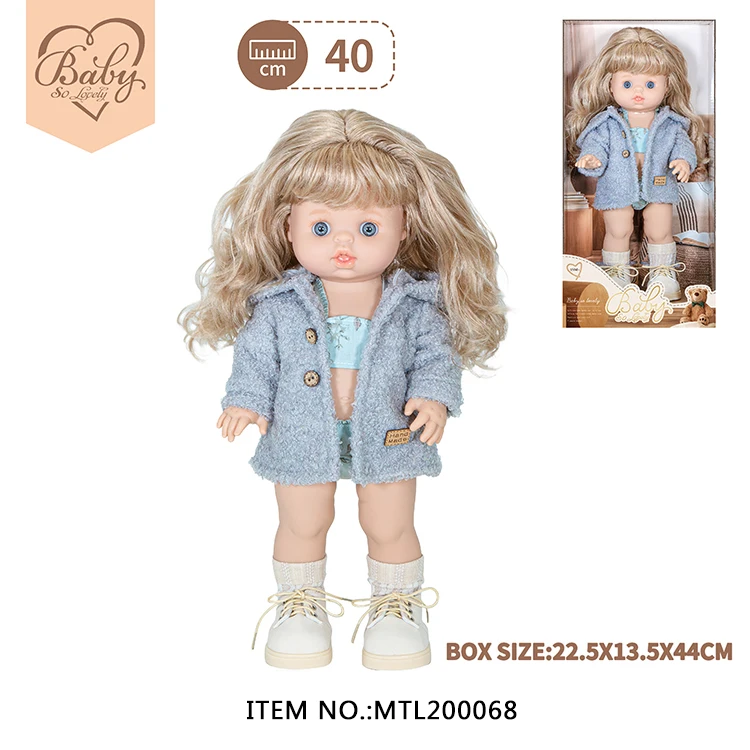 44CM Princess Lifelike Soft Touch Silicone Vinyl Full Body Reborn Toddler Girl Doll for Children