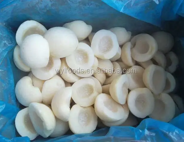 Best Sell 2023 new season White Peach halve Dices  Frozen fruits