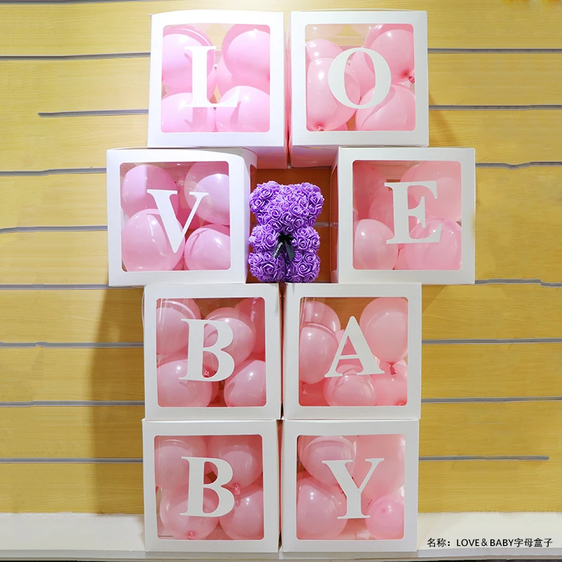 Реквизит для украшения Дня Святого Валентина, свадьбы, креативная прозрачная коробка для воздушных шаров