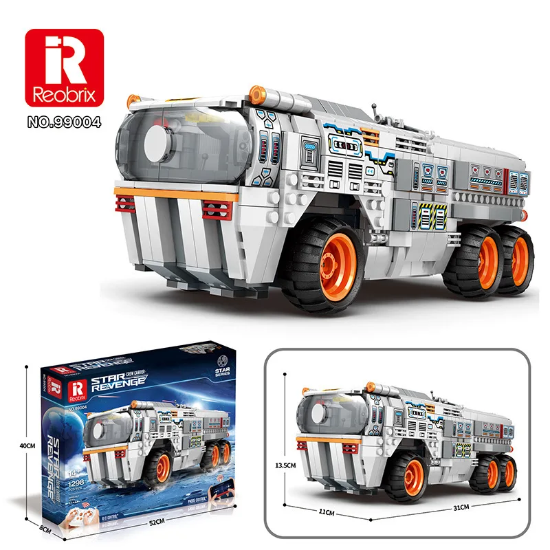 Reobrix 99004 1298 PCS Brick Science fiction space series Education Toys Rc Vehicle Technic Block Building Set