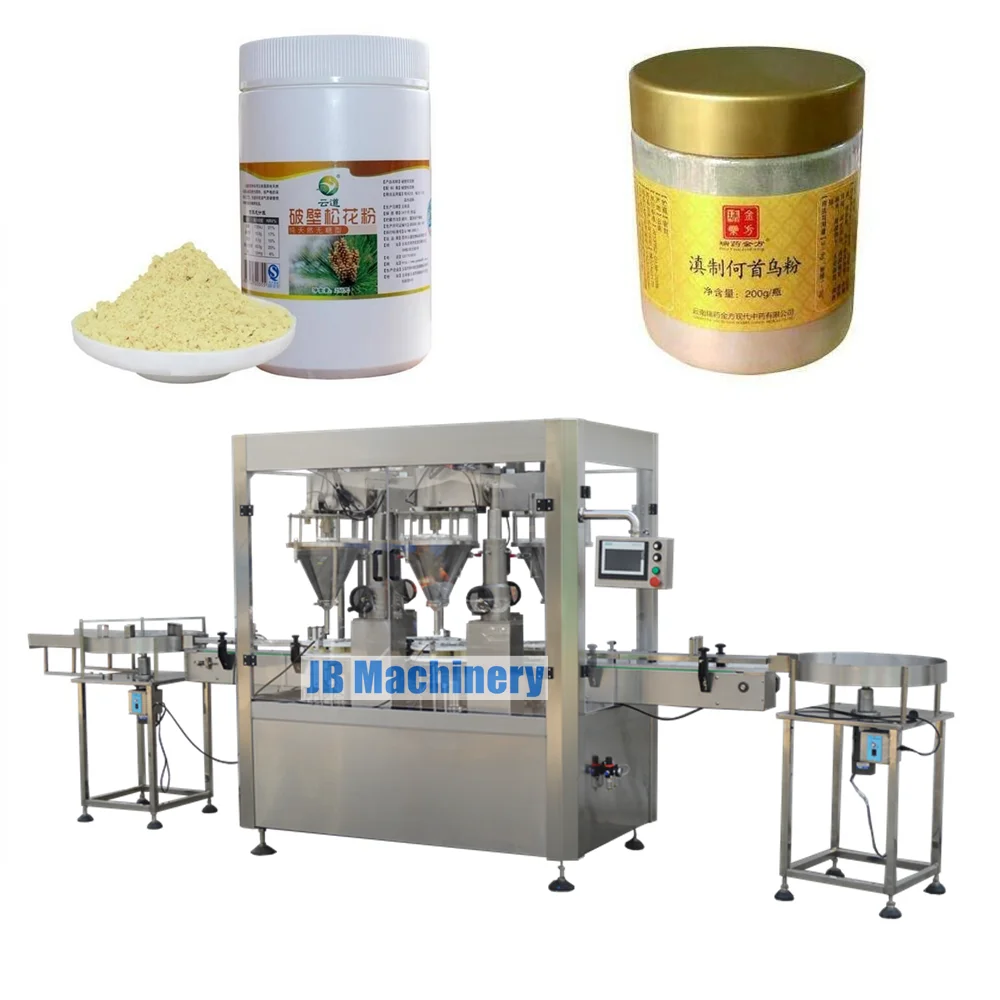 500g 1kg Automatic powder filling machine for milk powder protein powder can bottle