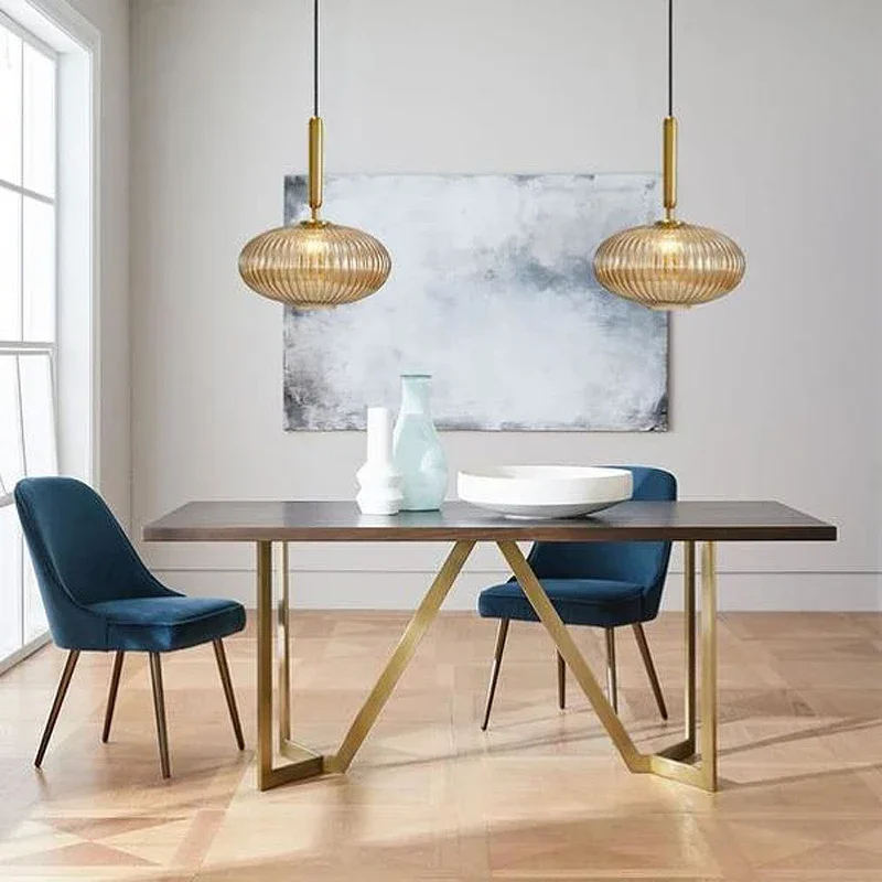 Nordic Glass LED Pendant Lights Creative Living Room Lamp Simple Bedside Lamp Hanging Loft Lighting Chandeliers Lampara