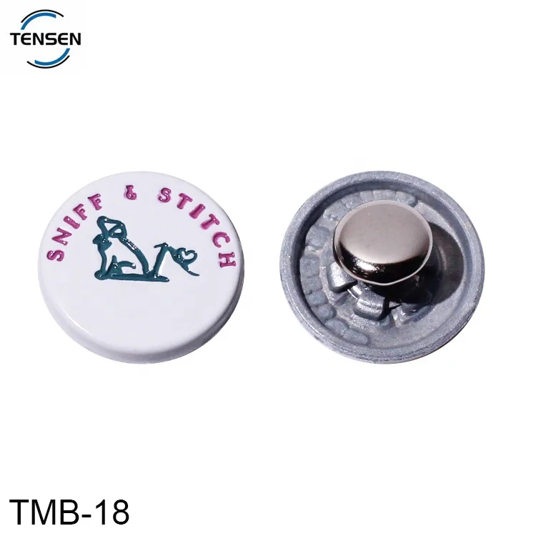 Custom rainbow denim rivet button custom engraved name jeans button alloy decorative jacket studs snap buttons