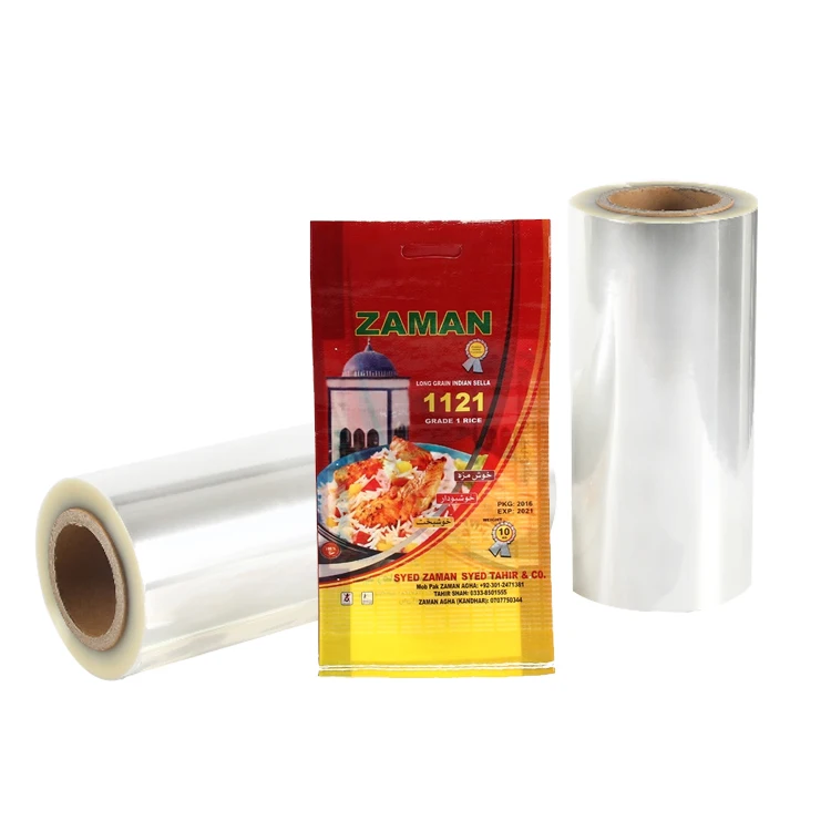 Wholesale flour rice packaging bag bopp lamination film
