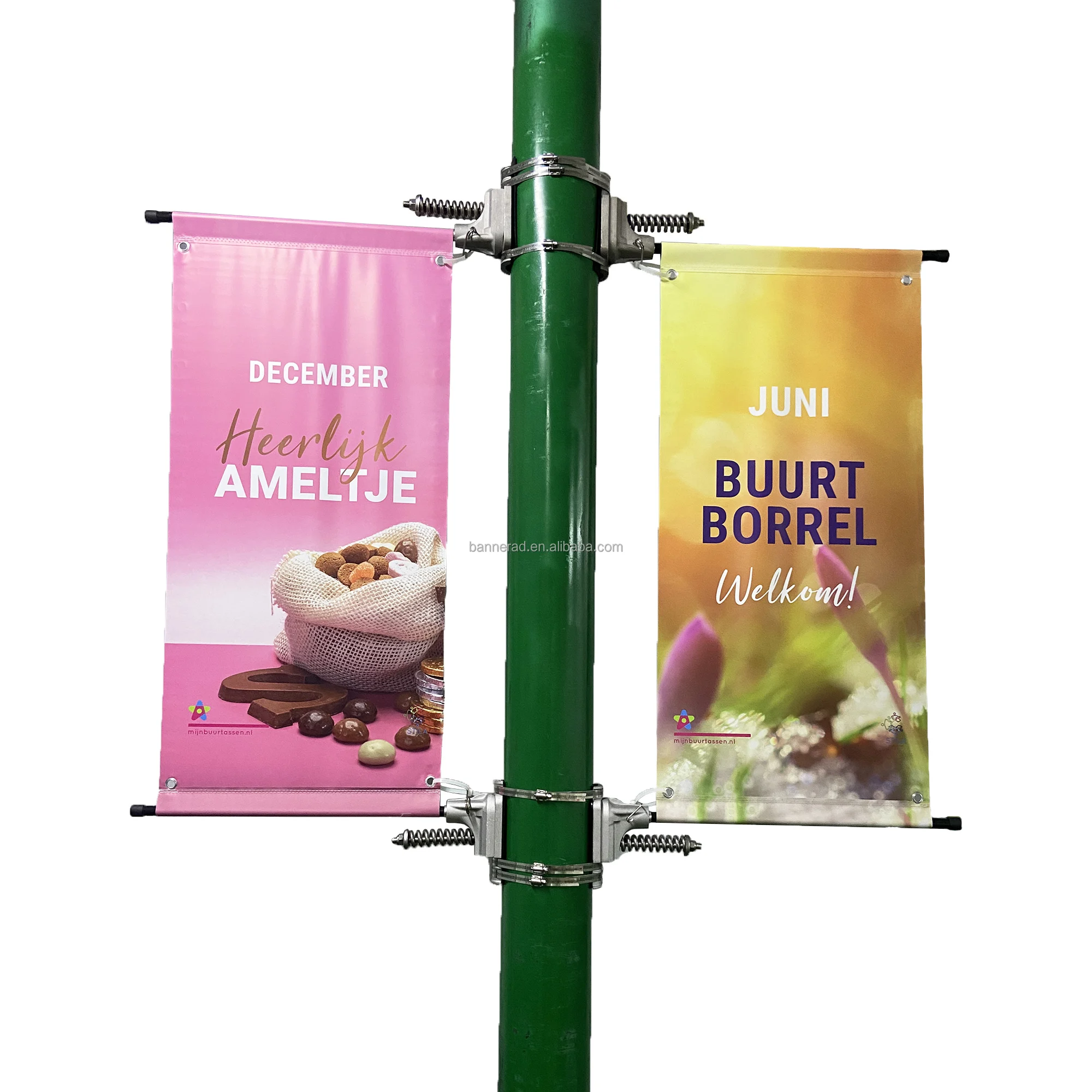 street pole banner holder