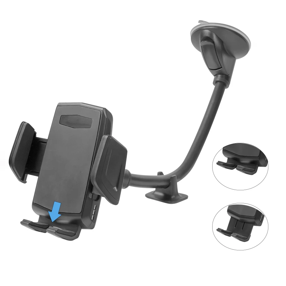 
Amazon hot selling long arm windshield mount suction cup car cell phone holder 