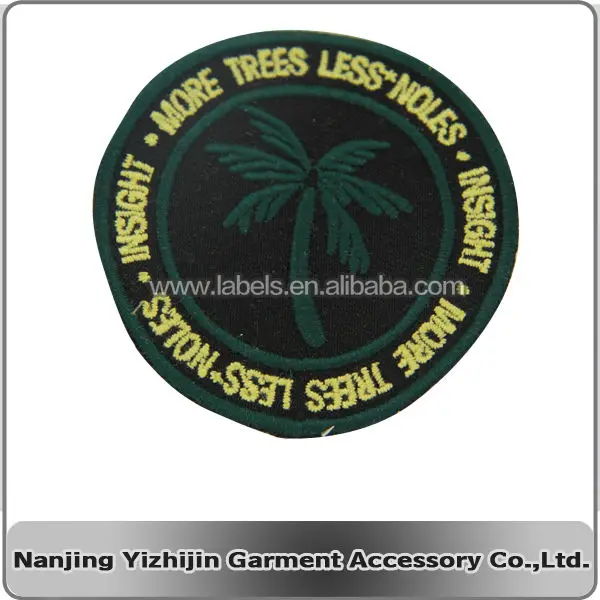 Custom embroidery patch China supplier  iron-on or sew on for clothing