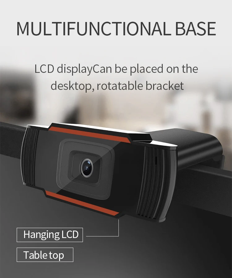 
Full HD Mini Webcam 1080P 30fps PC Camera Built-in Microphone USB 2.0 connection 