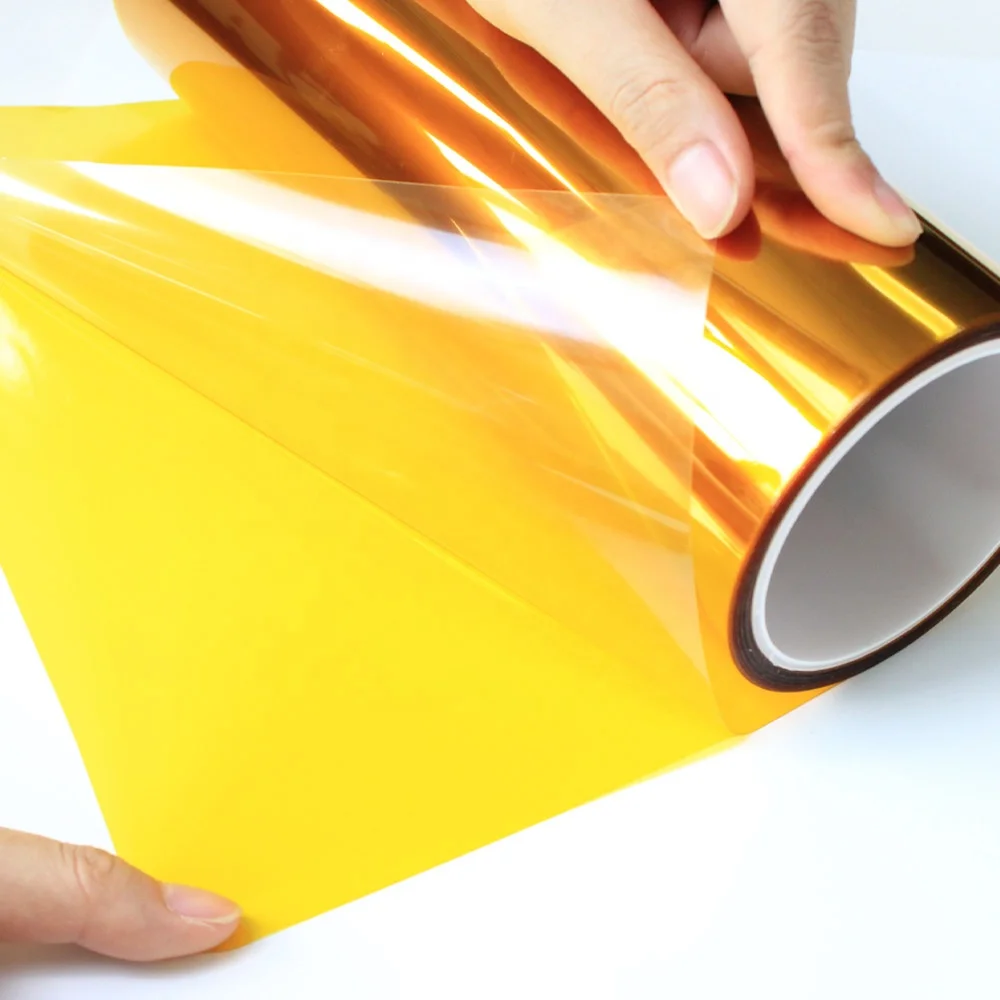 2- Linered Polyimide Pi Film Coated Silicone Glue Kaptons Self Adhesive Tape with Release Liner