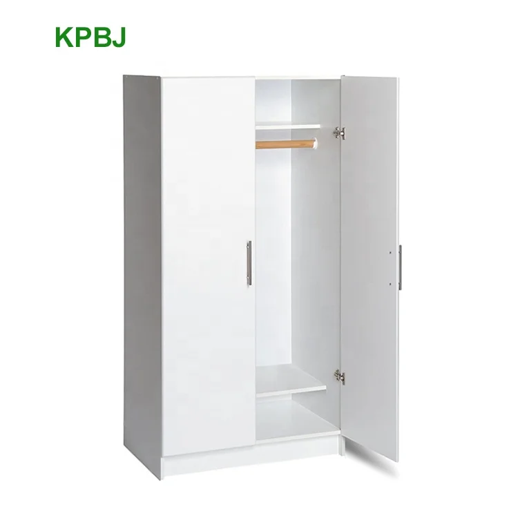 
Customized Modern Bedroom Furniture Corner Wooden White Wardrobe With Double Doors 
